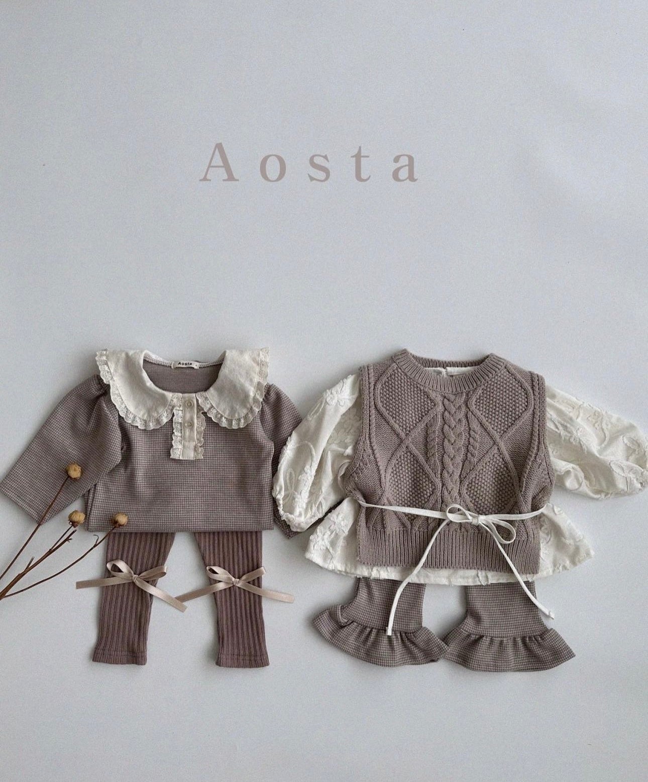 Brown and Grey Matching Outfits